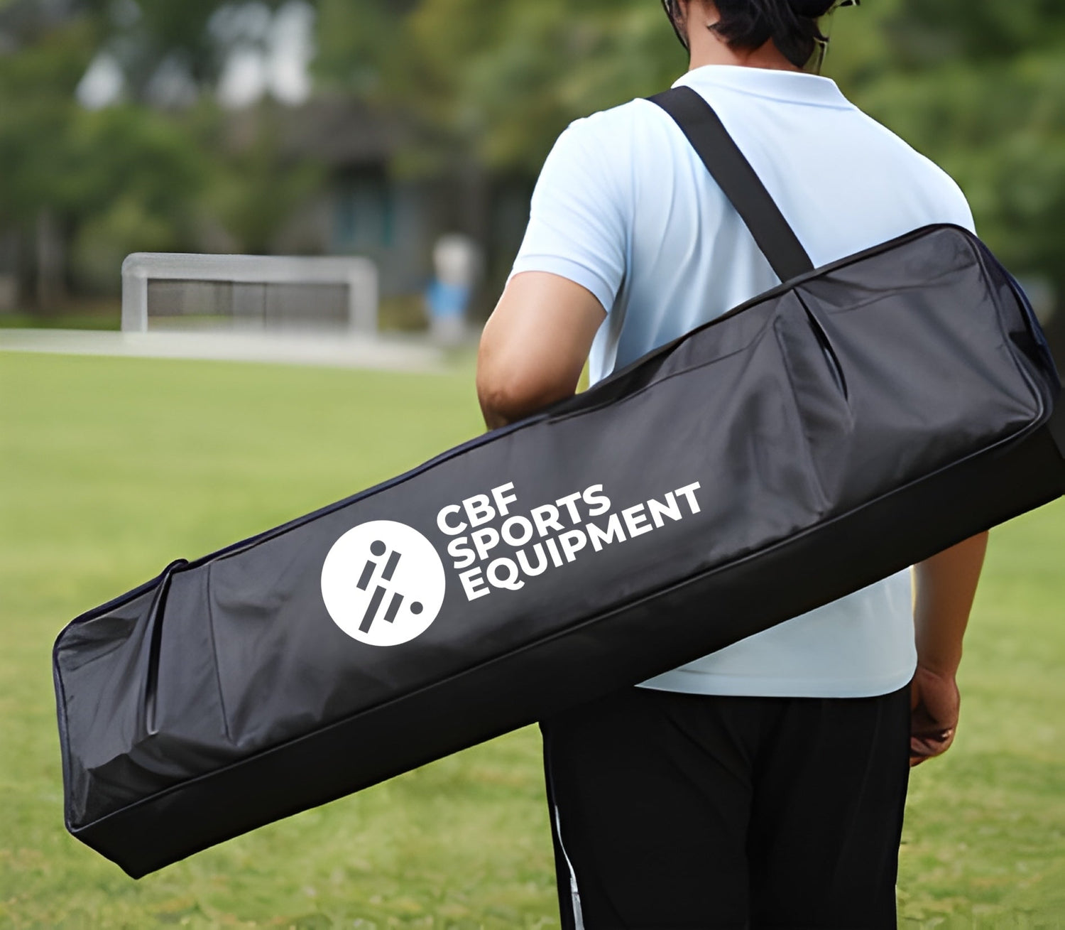 portable football goal with carry bag