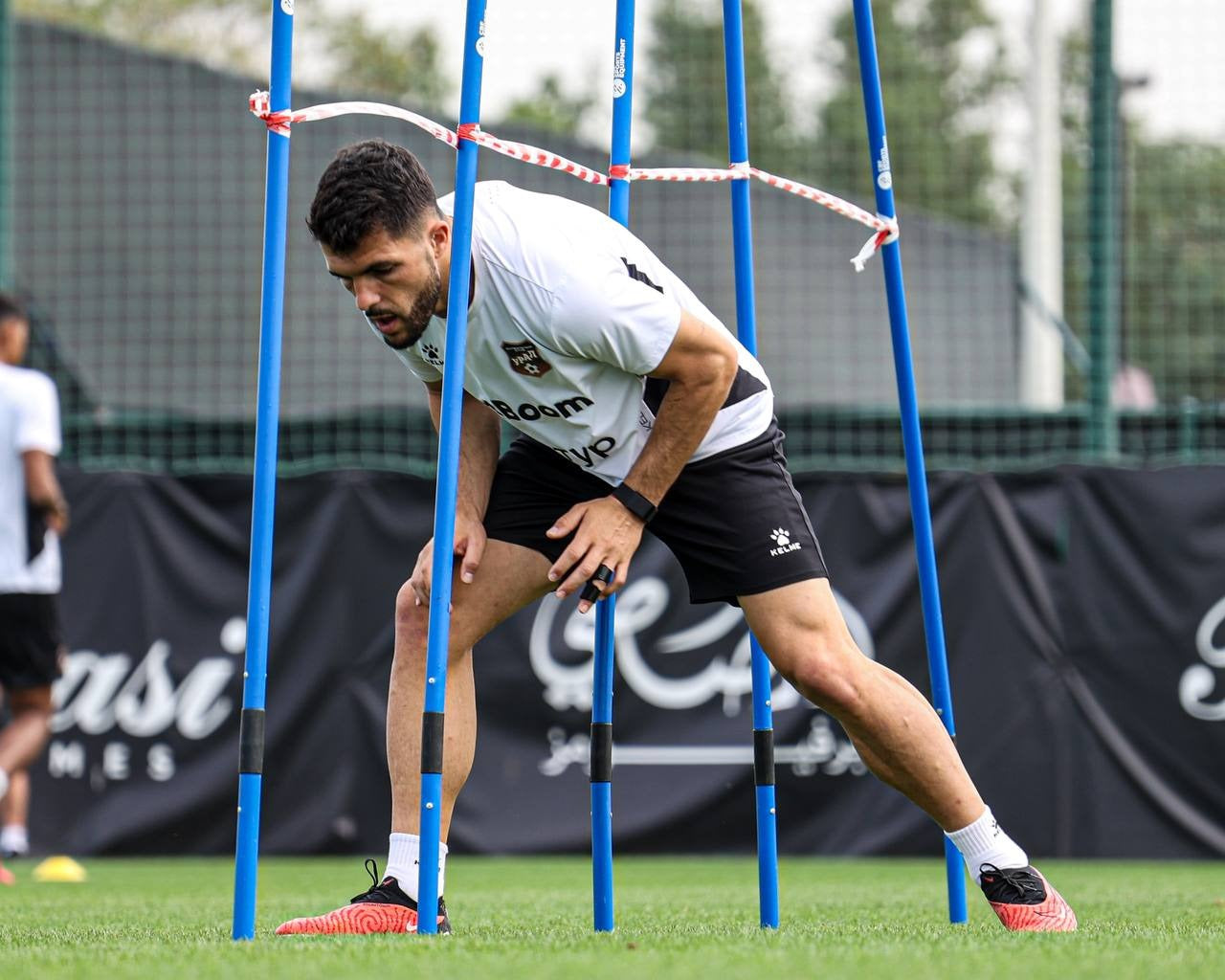 poles with base for soccer training