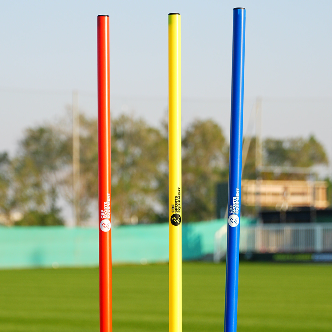 slalom poles with base